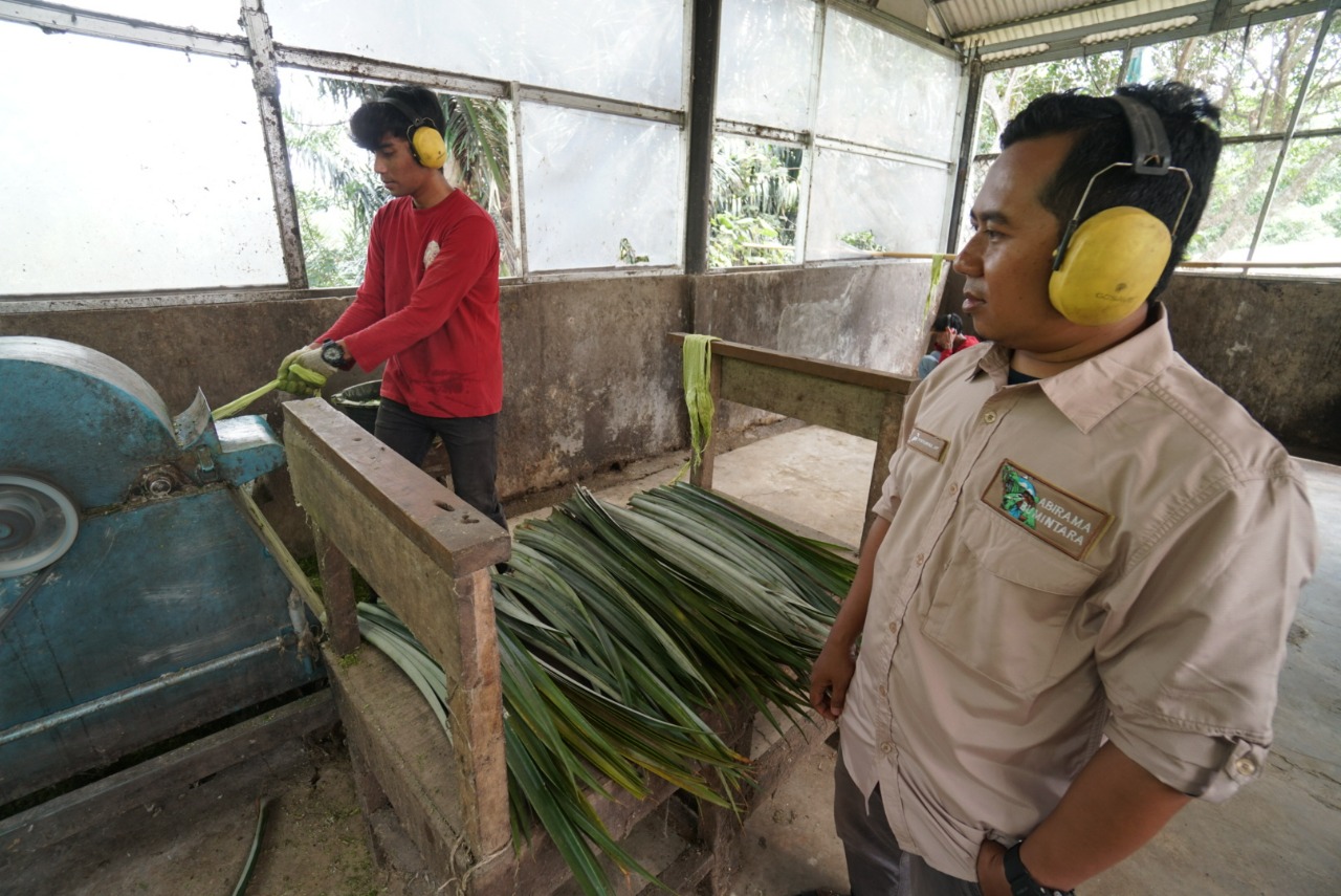 Inovatif,Â  PEP Subang Field Olah Daun Nanas Jadi Produk Green Textile